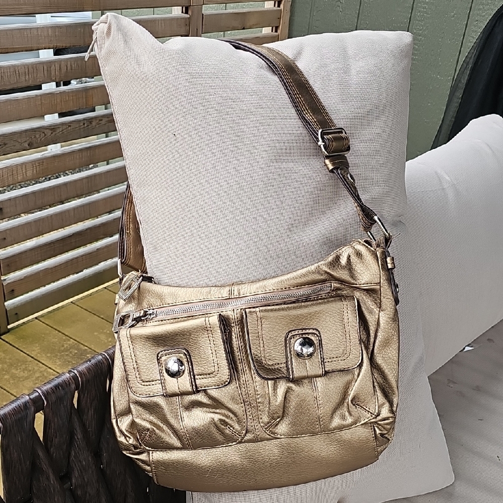 Tyler Rodan Gold Shoulder Bag